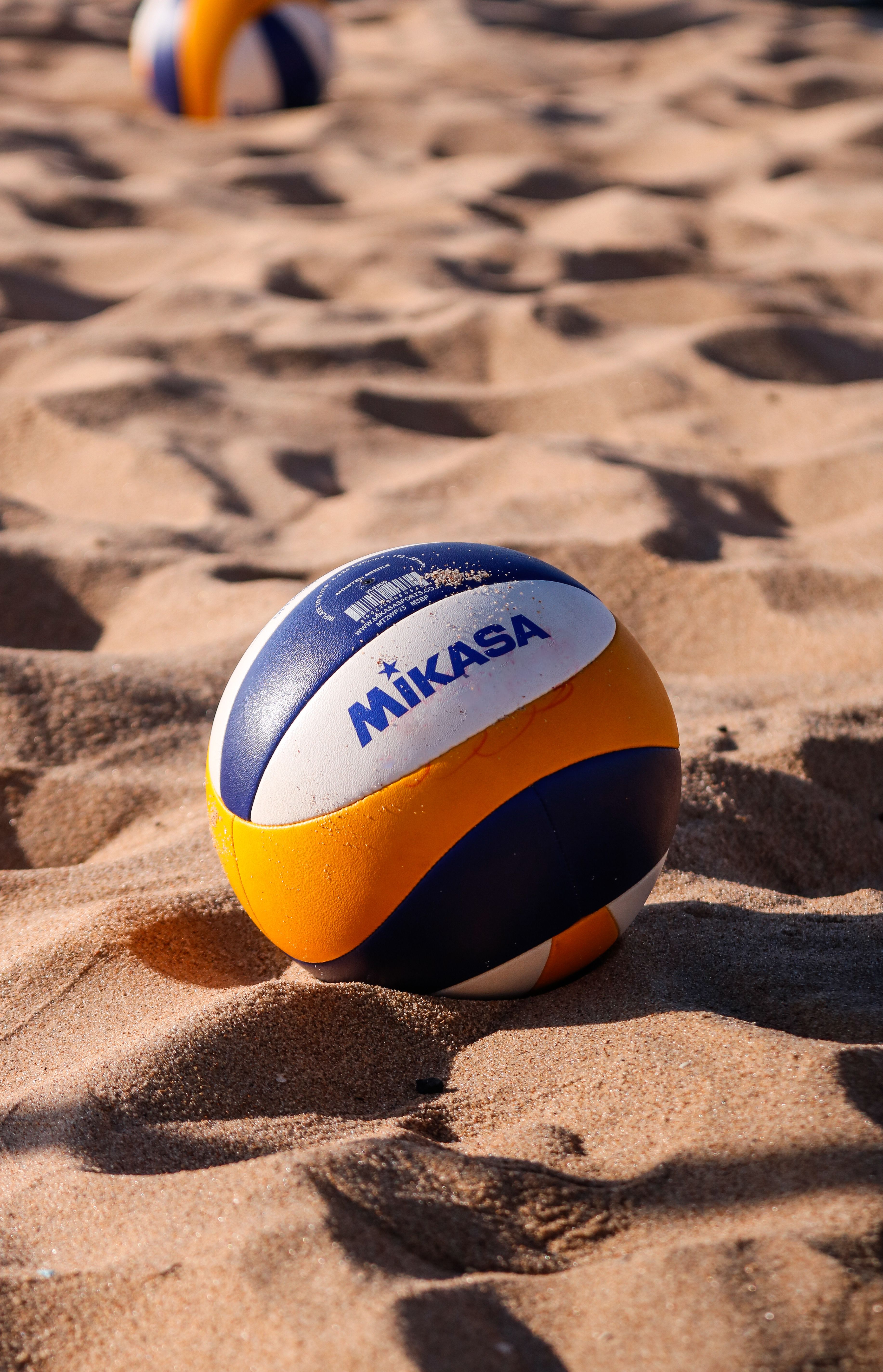 Mikasa boll i sanden